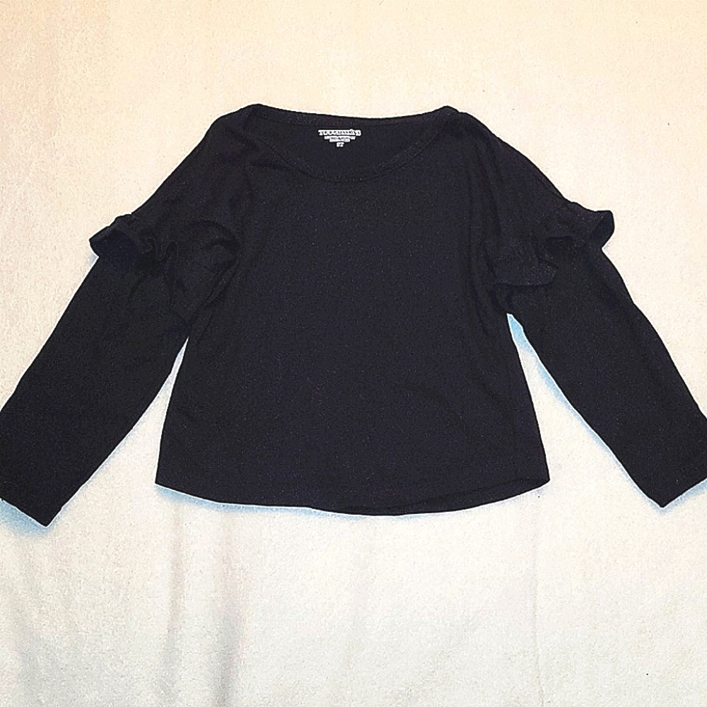 SALE 5/$20 Toughskins Black Long Sleeve Shirt, Size 3T